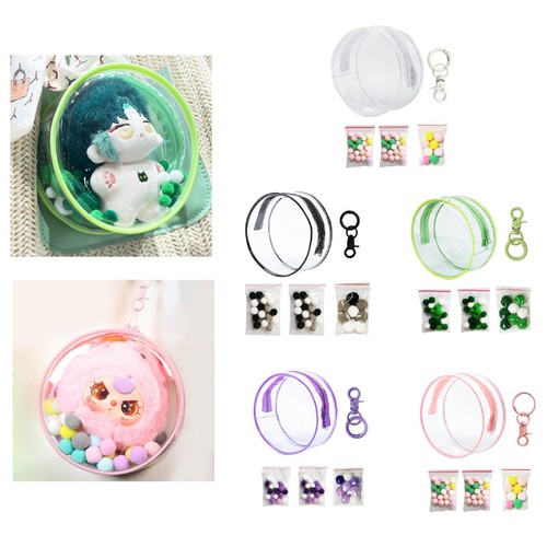 Transparent pvc doll display - transparent,
