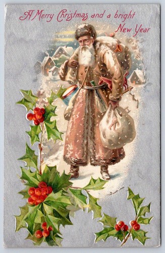 Antique christmas santa - antique,